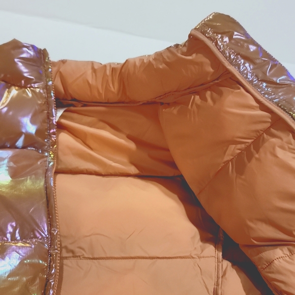 NWT Palmer Iridescent Copper Shine Puffer Coat M - Picture 11 of 16